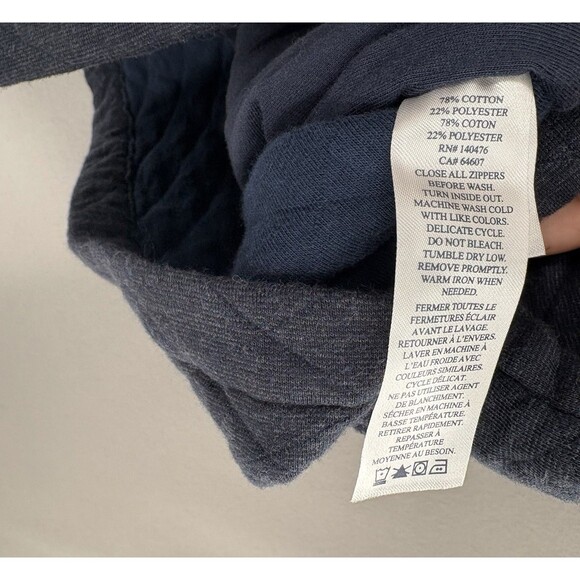 Faherty Men’s XXL Vest Epic Quilted Fleece Nym-Navy Blue Melange Full Zip NWT - Picture 9 of 10